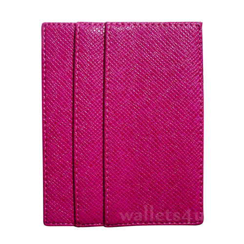 Magic Wallet, mesh effect fresh pink leather, multi card -MC0274